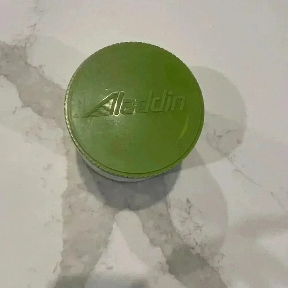 Vintage Aladdin Thermos Green and White 8 oz Model #7000 - Picture 2 of 7